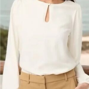 J. Crew Cream Blouse